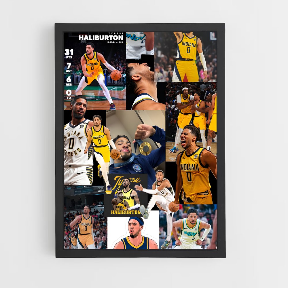 Poster All-Star Tyrese – affiche Basketball (vue 2)